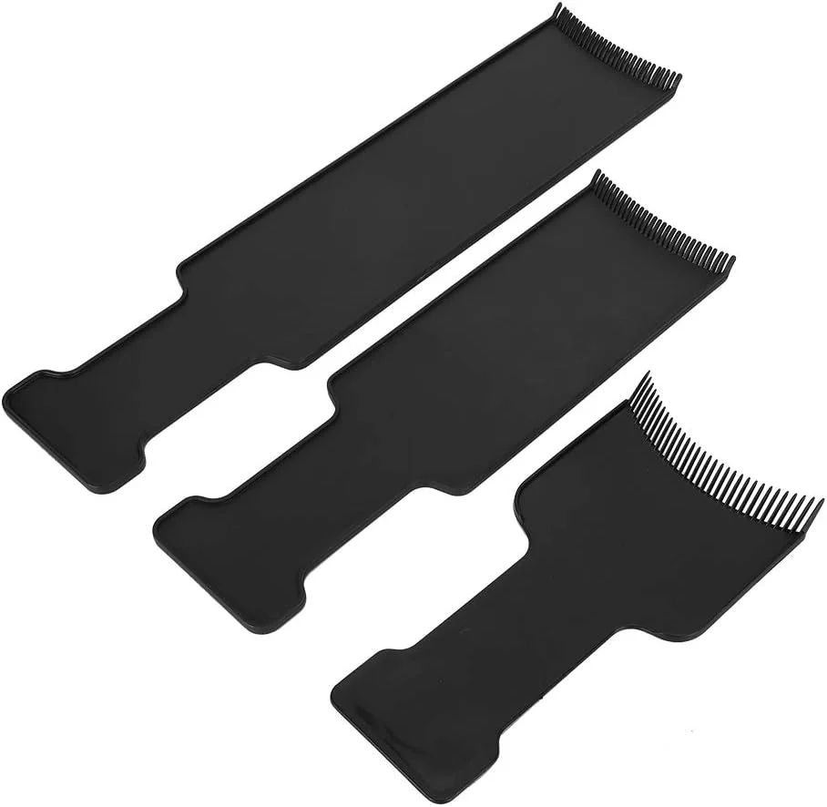 ست هایلایت بالیاژ، تخته رنگ مو 3 عددی، برس رنگ مو دندانه دار، برس هایلایت پدالی برای تخته بالیاژ، شانه برای رنگ کردن مو