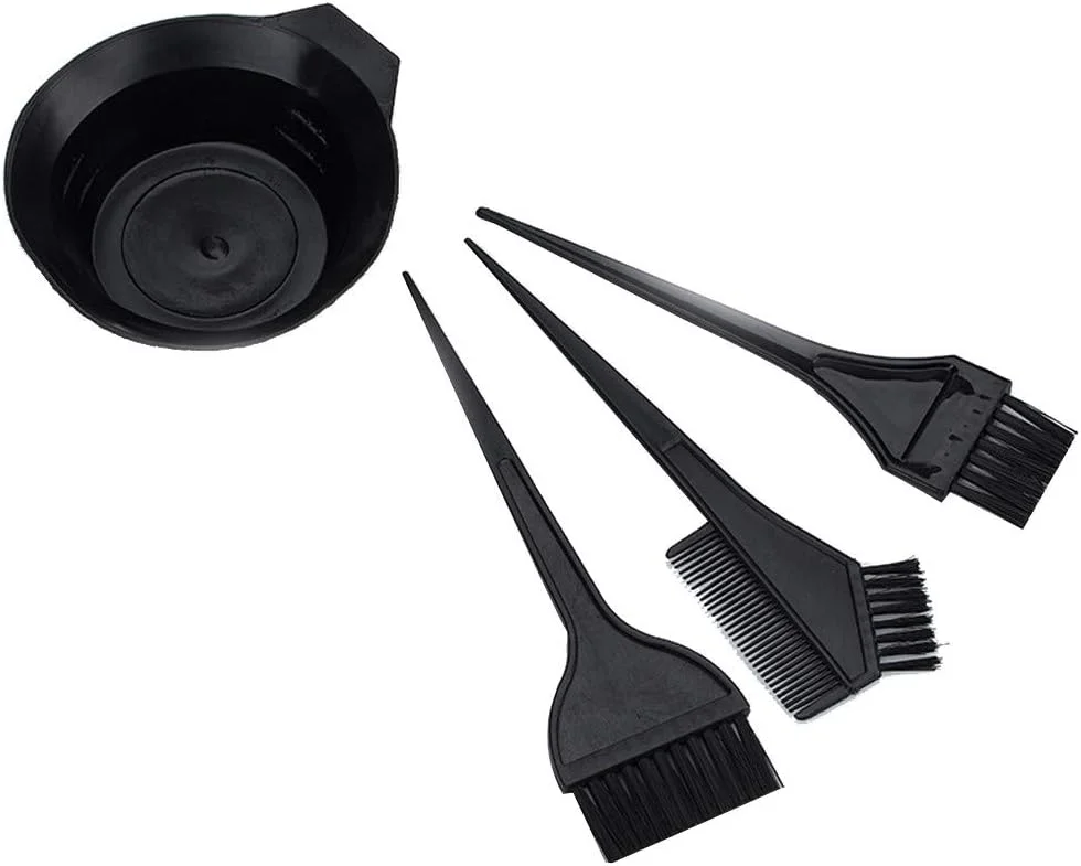 کاسه رنگ مو، شانه، برس و ست ابزار رنگ