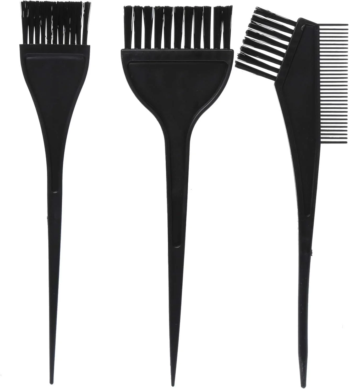 مجموعه برس رنگ و دکلره مو، ست 4 عددی ابزار رنگ مو شامل برس رنگ، شانه و کاسه پلاستیکی مشکی، کیت چند منظوره رنگ مو