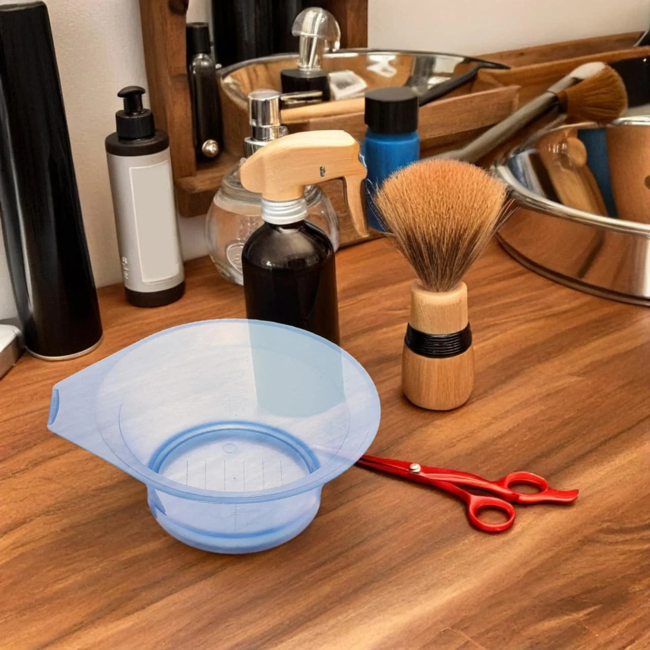 مجموعه ۶ عددی کاسه رنگ مو شفاف کالارون، کاسه های مخلوط کننده کاربردی برای رنگ کردن مو، قابل شستشو و استفاده مجدد برای آرایشگاه ها و رنگ کردن مو در خانه