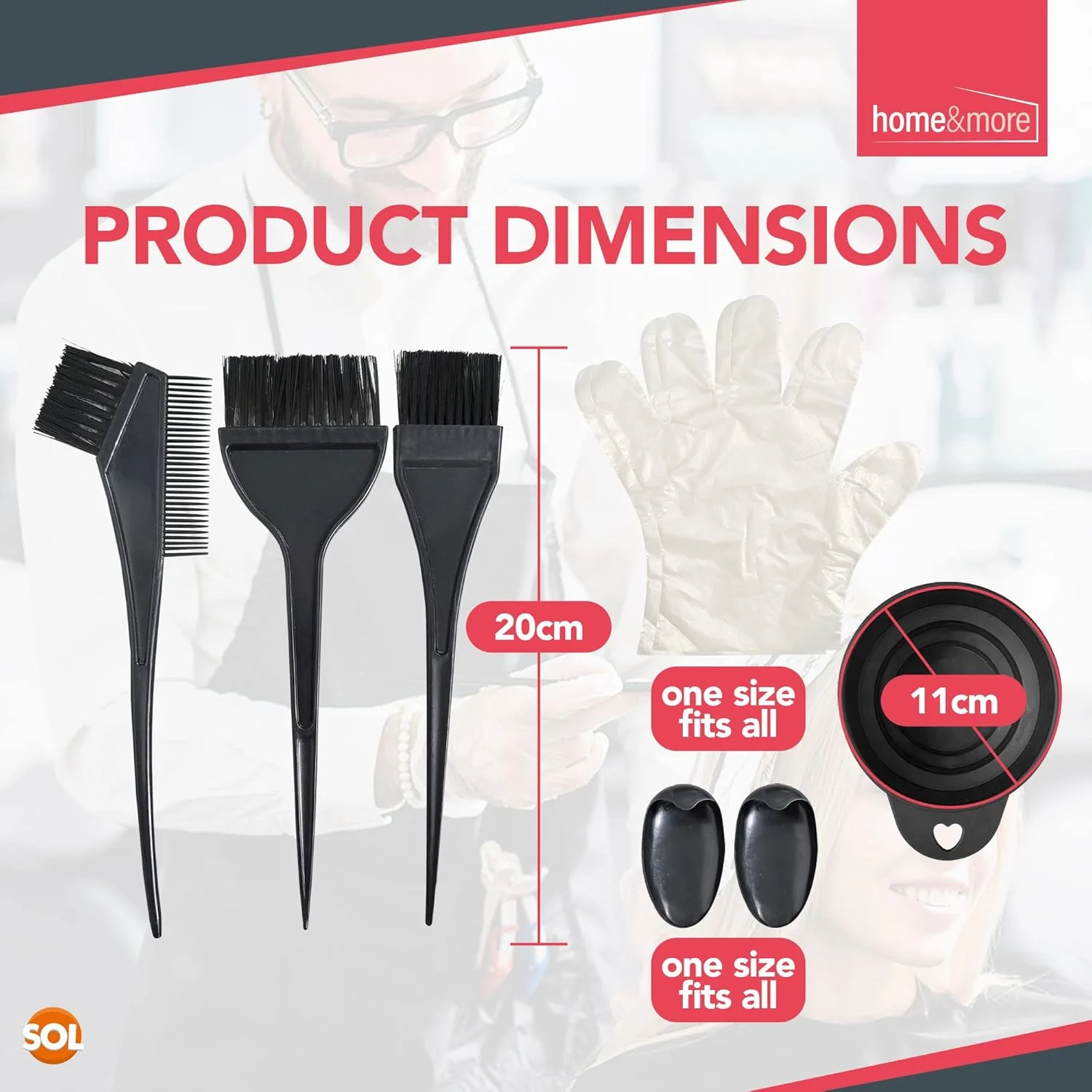 ست کاسه و برس رنگ مو 7 تکه | شامل کاسه رنگ مو، برس رنگ مو، پوشش گوش، دستکش رنگ مو | کیت هایلایت مو برای سالن خانگی | ست برس و کاسه رنگ مو | کیت رنگ مو هایلایت ست کاسه و برس رنگ مو 7 تکه | شامل کاسه رنگ مو، برس رنگ مو، پوشش گوش، دستکش رنگ مو | کیت هایلایت مو برای سالن خانگی | ست برس و کاسه رنگ مو | کیت رنگ مو هایلایت