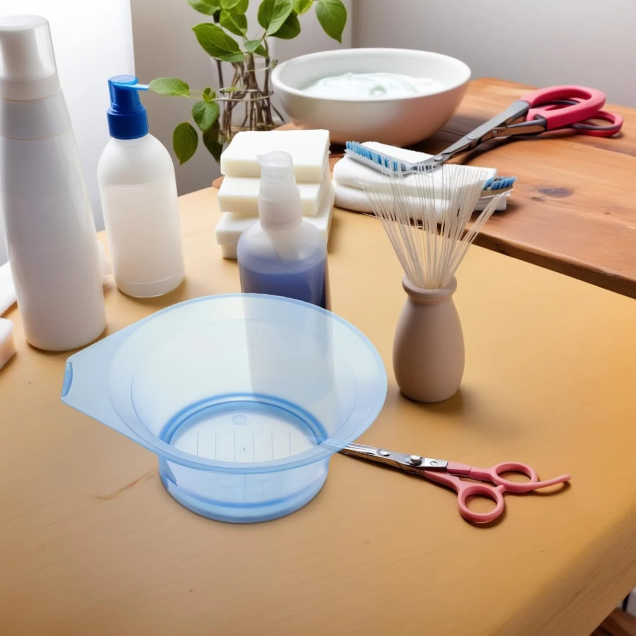 مجموعه ۶ عددی کاسه رنگ مو شفاف کالارون، کاسه های مخلوط کننده کاربردی برای رنگ کردن مو، قابل شستشو و استفاده مجدد برای آرایشگاه ها و رنگ کردن مو در خانه