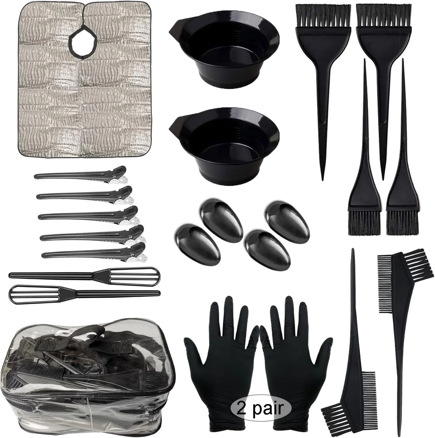 کیت رنگ مو | ست برس و کاسه رنگ مو | ابزار رنگ مو | برس/کلاه/کاسه/محافظ گوش/دستکش | ابزار رنگ مو DIY | رنگ کردن مو در خانه کیت رنگ مو | ست برس و کاسه رنگ مو | ابزار رنگ مو | برس/کلاه/کاسه/محافظ گوش/دستکش | ابزار رنگ مو DIY | رنگ کردن مو در خانه