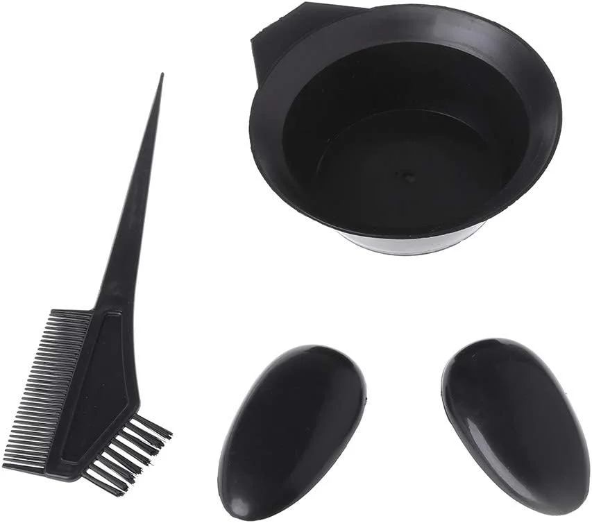 مجموعه ابزار رنگ مو شامل کاسه ترکیب رنگ مو، برس رنگ مو و پوشش گوش مجموعه ابزار رنگ مو شامل کاسه ترکیب رنگ مو، برس رنگ مو و پوشش گوش