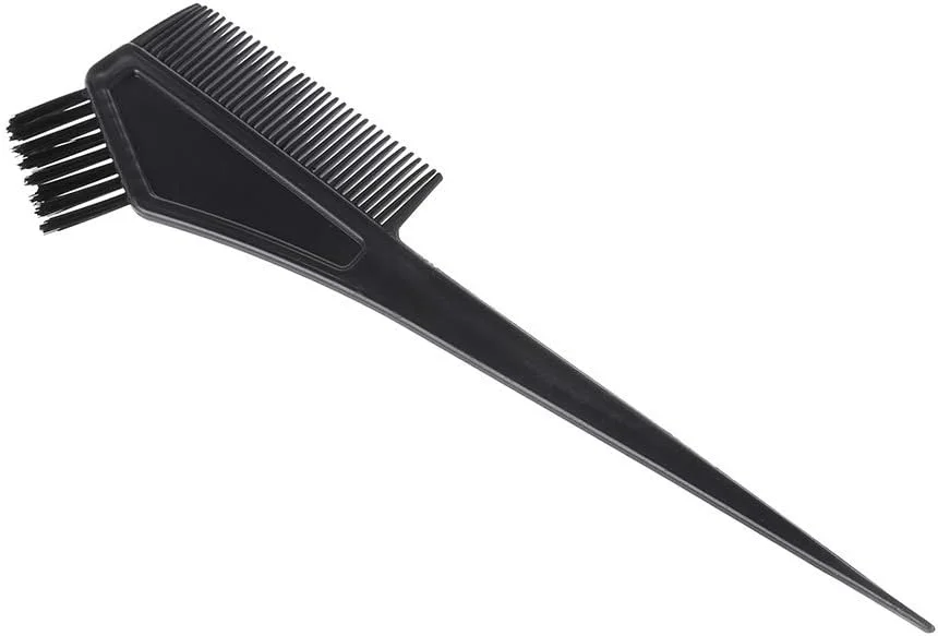 مجموعه ابزار رنگ مو شامل کاسه ترکیب رنگ مو، برس رنگ مو و پوشش گوش