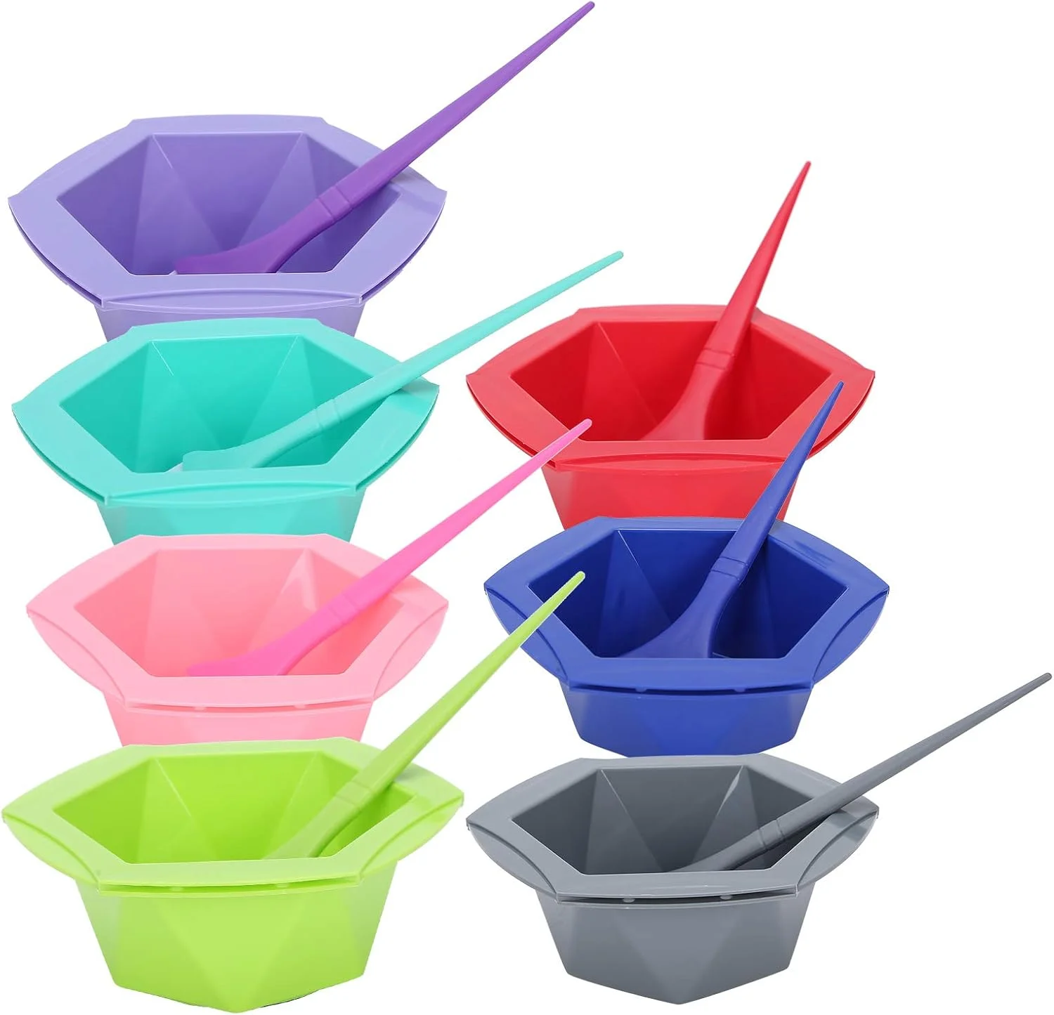 ست کاسه و برس رنگ مو 7 تکه، بادوام و با کاربری آسان، مناسب برای آرایشگاه های حرفه ای و هایلایت مو ست کاسه و برس رنگ مو 7 تکه، بادوام و با کاربری آسان، مناسب برای آرایشگاه های حرفه ای و هایلایت مو