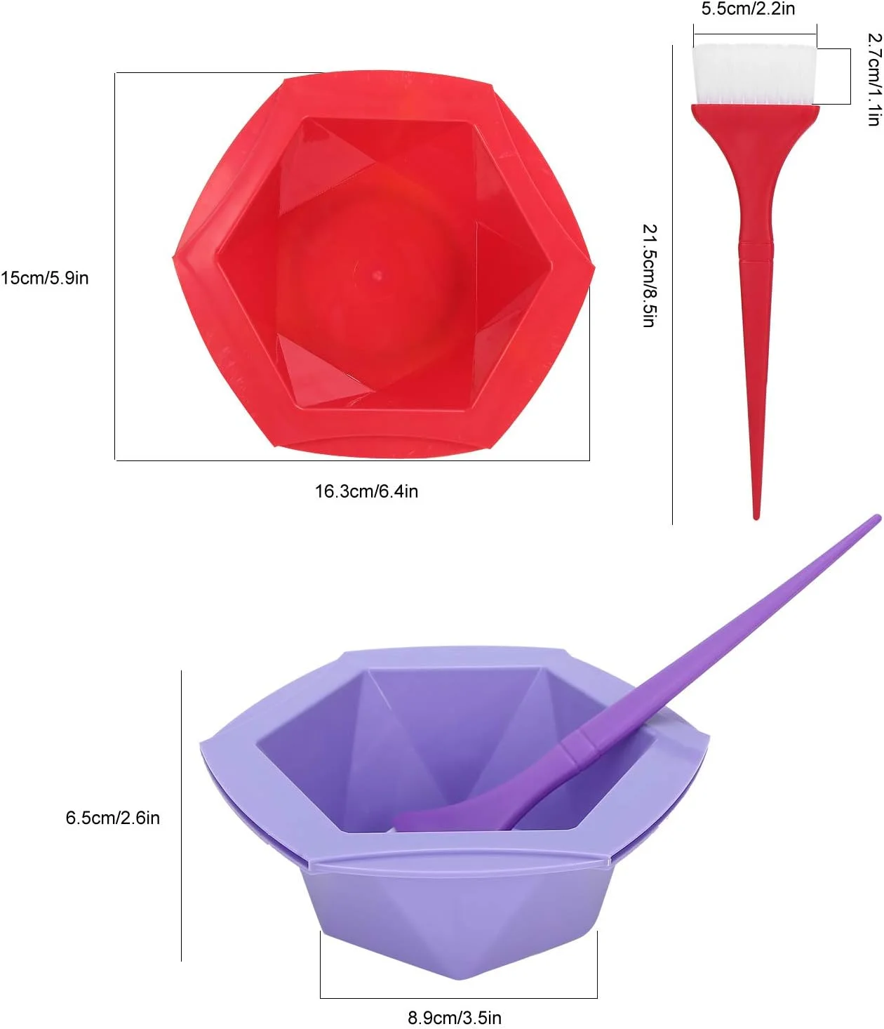 ست کاسه و برس رنگ مو 7 تکه، بادوام و با کاربری آسان، برس رنگ مو برای آرایشگاه های حرفه ای، ابزار هایلایت مو ست کاسه و برس رنگ مو 7 تکه، بادوام و با کاربری آسان، برس رنگ مو برای آرایشگاه های حرفه ای، ابزار هایلایت مو