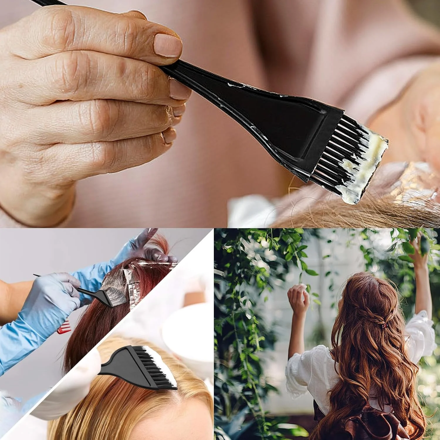 مجموعه ۱۳ عددی برس رنگ مو شامل برس رنگ و کاسه، برس رنگ مو دو طرفه، شانه رنگ مو و ابزار برای رنگ کردن مو، ابزار رنگ کردن مو، کیت ابزار سالن زیبایی DIY برای سفید کردن مو مجموعه ۱۳ عددی برس رنگ مو شامل برس رنگ و کاسه، برس رنگ مو دو طرفه، شانه رنگ مو و ابزار برای رنگ کردن مو، ابزار رنگ کردن مو، کیت ابزار سالن زیبایی DIY برای سفید کردن مو