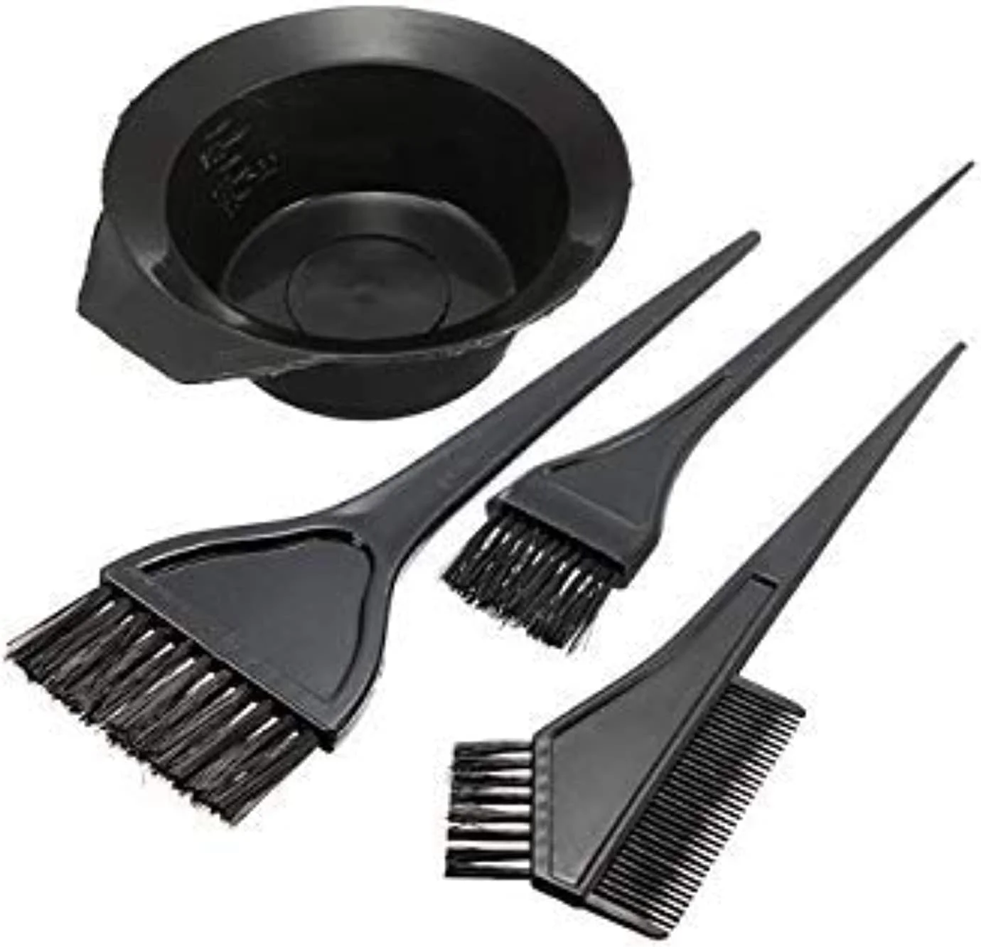 کیت ابزار رنگ مو شامل کاسه رنگ، شانه و برس کیت ابزار رنگ مو شامل کاسه رنگ، شانه و برس