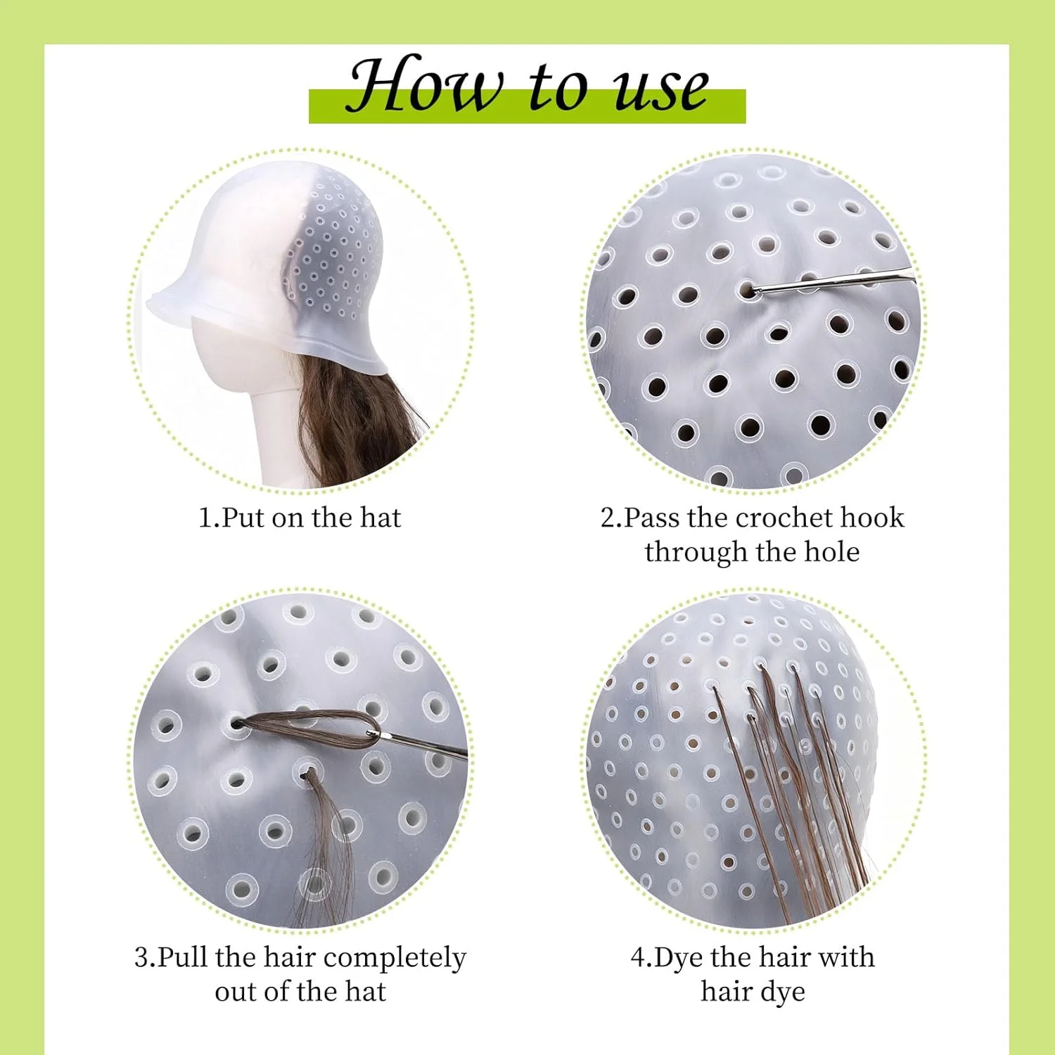 ست رنگ مو DOINEUFL شامل برس رنگ مو، کاسه ترکیب رنگ، کلاه مش و قلاب، شانه رنگ مو، دستکش، شنل، ابزار جانبی برای رنگ کردن مو ست رنگ مو DOINEUFL شامل برس رنگ مو، کاسه ترکیب رنگ، کلاه مش و قلاب، شانه رنگ مو، دستکش، شنل، ابزار جانبی برای رنگ کردن مو