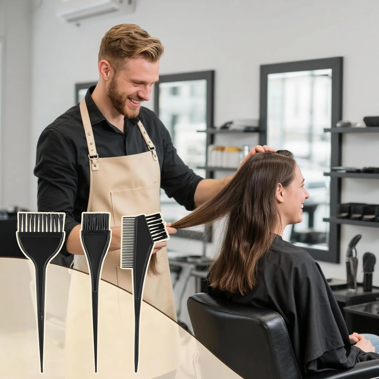 ست ۱۳ تکه برس رنگ مو، لوازم جانبی رنگ کردن مو با کلاه مش، کاسه تاشو، شانه رنگ مو، پوشش گوش، دستکش، سوزن، ابزار رنگ کردن مو برای زنان و دختران ست ۱۳ تکه برس رنگ مو، لوازم جانبی رنگ کردن مو با کلاه مش، کاسه تاشو، شانه رنگ مو، پوشش گوش، دستکش، سوزن، ابزار رنگ کردن مو برای زنان و دختران