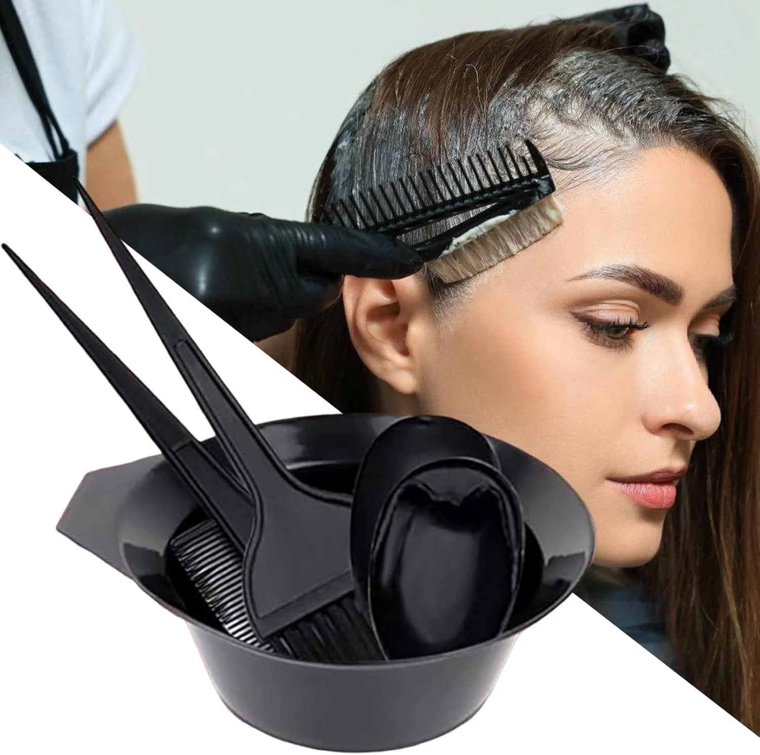 کیت رنگ مو - ابزار حرفه ای رنگ کردن مو | کیت رنگ قابل حمل برای روشن کردن، هایلایت، پوشش موهای سفید، ابرو، ریش، منزل، سالن کیت رنگ مو - ابزار حرفه ای رنگ کردن مو | کیت رنگ قابل حمل برای روشن کردن، هایلایت، پوشش موهای سفید، ابرو، ریش، منزل، سالن