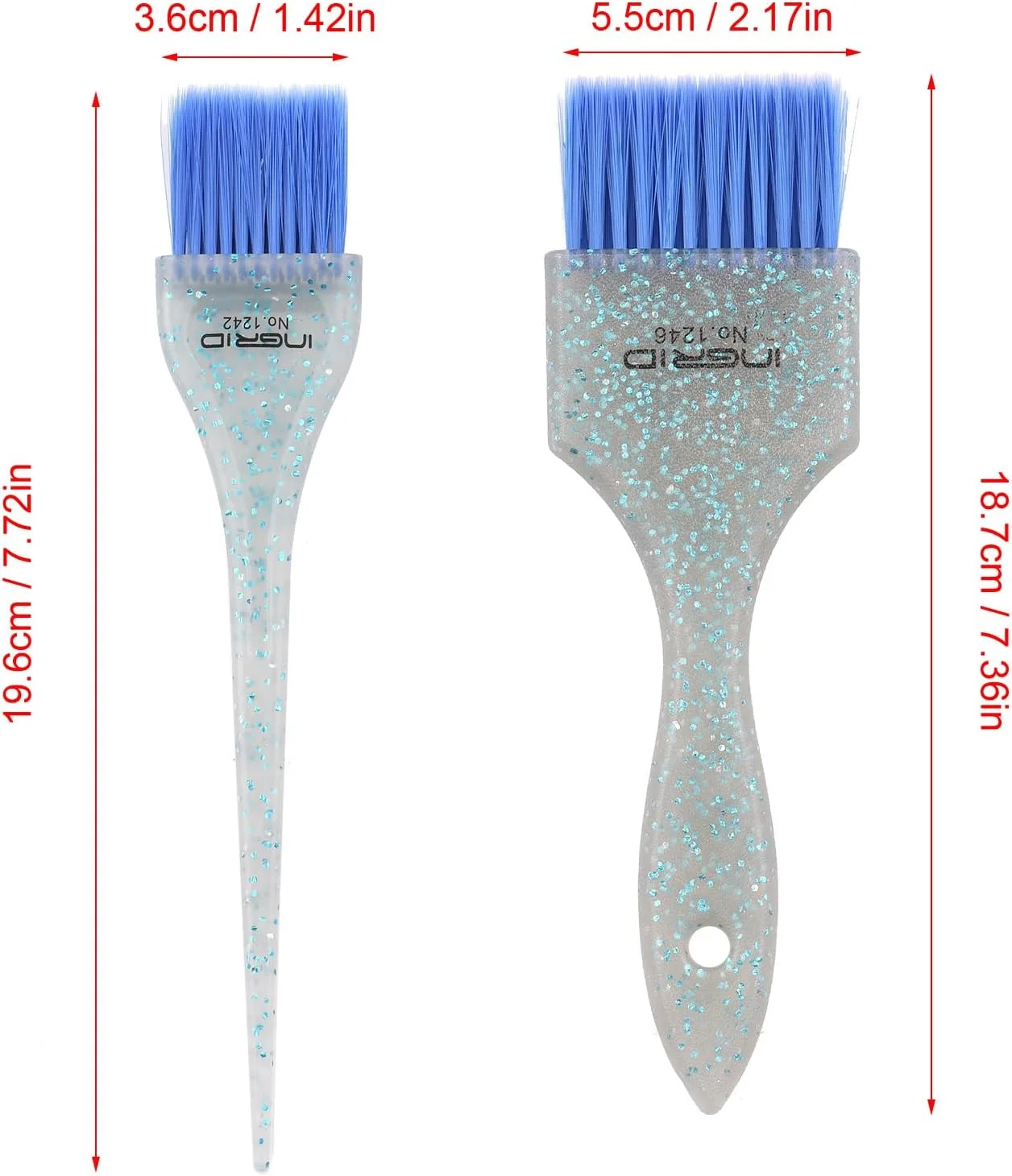 مجموعه 3 عددی رنگ مو حرفه ای سالنی Xunyee INGRID شامل 2 برس رنگ مو و کاسه مخلوط کن