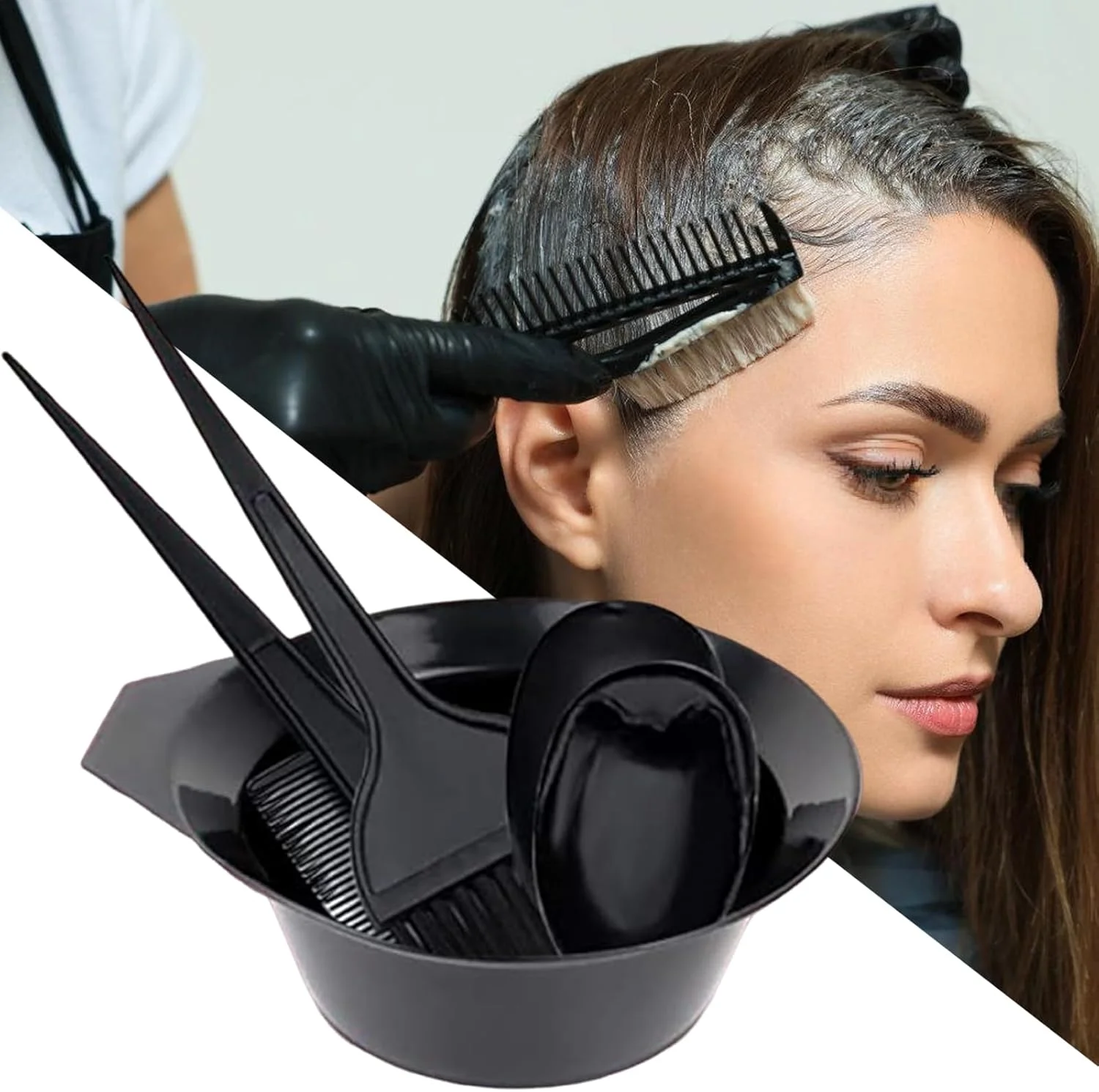 کیت رنگ مو | ابزار حرفه ای رنگ کردن مو، کیت قابل حمل برای روشن کردن، هایلایت، پوشش موهای سفید، ابرو، ریش، منزل، سالن کیت رنگ مو | ابزار حرفه ای رنگ کردن مو، کیت قابل حمل برای روشن کردن، هایلایت، پوشش موهای سفید، ابرو، ریش، منزل، سالن