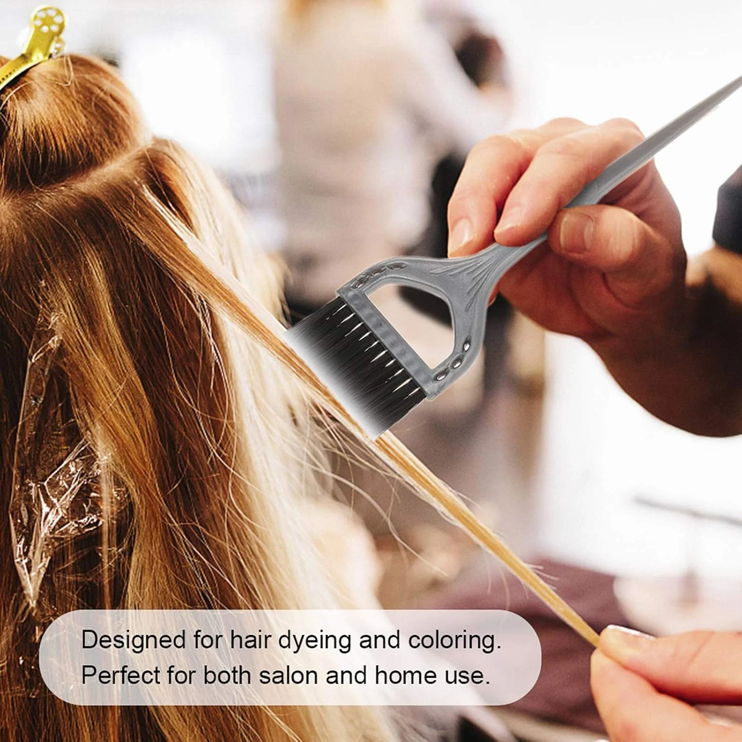 ست 3 تکه رنگ مو پلاستیکی شامل برس رنگ، شانه و کاسه رنگ برای استفاده در سالن و منزل ست 3 تکه رنگ مو پلاستیکی شامل برس رنگ، شانه و کاسه رنگ برای استفاده در سالن و منزل