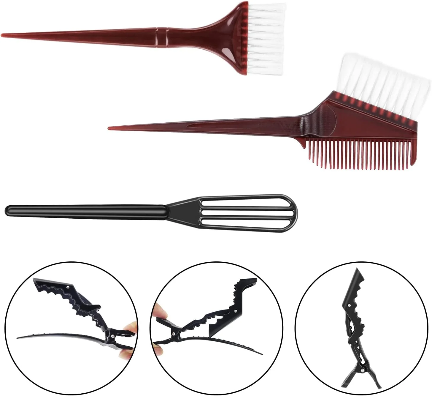 مجموعه رنگ مو ایبیو ۲۵ تکه، کاسه رنگ مو، برس رنگ، پوشش گوش، گیره، دستکش، کیف نگهداری، کلاه و دستکش یکبار مصرف سالنی DIY، مجموعه ابزار رنگ آمیزی مو برای استفاده در منزل مجموعه رنگ مو ایبیو ۲۵ تکه، کاسه رنگ مو، برس رنگ، پوشش گوش، گیره، دستکش، کیف نگهداری، کلاه و دستکش یکبار مصرف سالنی DIY، مجموعه ابزار رنگ آمیزی مو برای استفاده در منزل