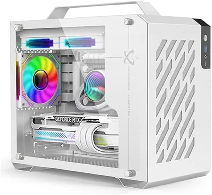 کامپیوتر رومیزی کوچک و مقرون‌به‌صرفه Ryzen 7 7700 (5.3 گیگاهرتز) AM5 مناسب بازی/ایستگاه کاری: انتخاب کارت گرافیک | 16 گیگابایت رم DDR5 | 1 ترابایت NVME/SATA SSD | ویندوز 11 | دارای WIFI و بلوتوث (RYZEN 7 7700 + RTX 3080 10GB)