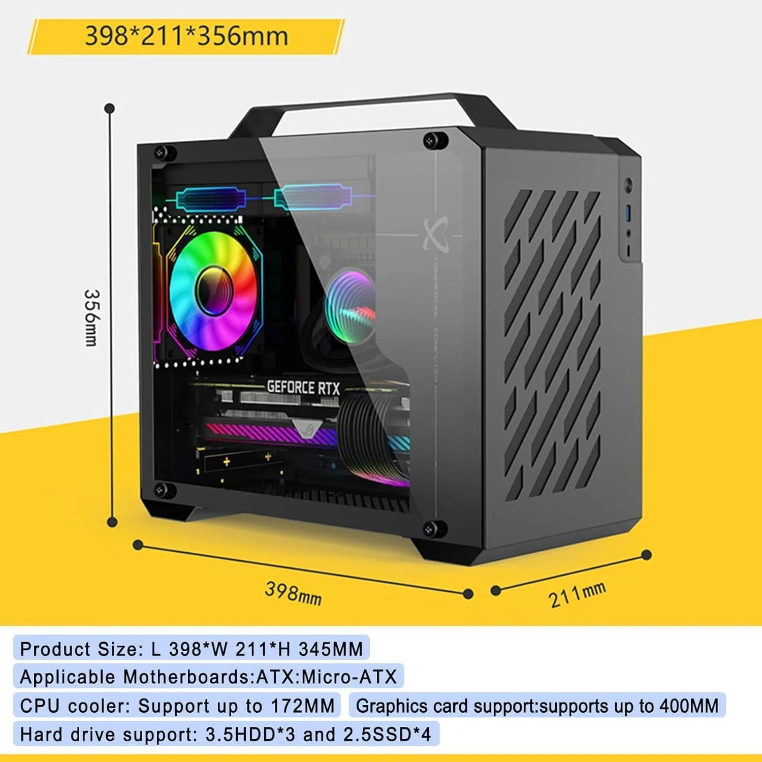 کامپیوتر رومیزی کوچک و مقرون‌به‌صرفه Ryzen 7 7700 (5.3 گیگاهرتز) AM5 مناسب بازی/ایستگاه کاری: انتخاب کارت گرافیک | 16 گیگابایت رم DDR5 | 1 ترابایت NVME/SATA SSD | ویندوز 11 | دارای WIFI و بلوتوث (RYZEN 7 7700 + RTX 3080 10GB)