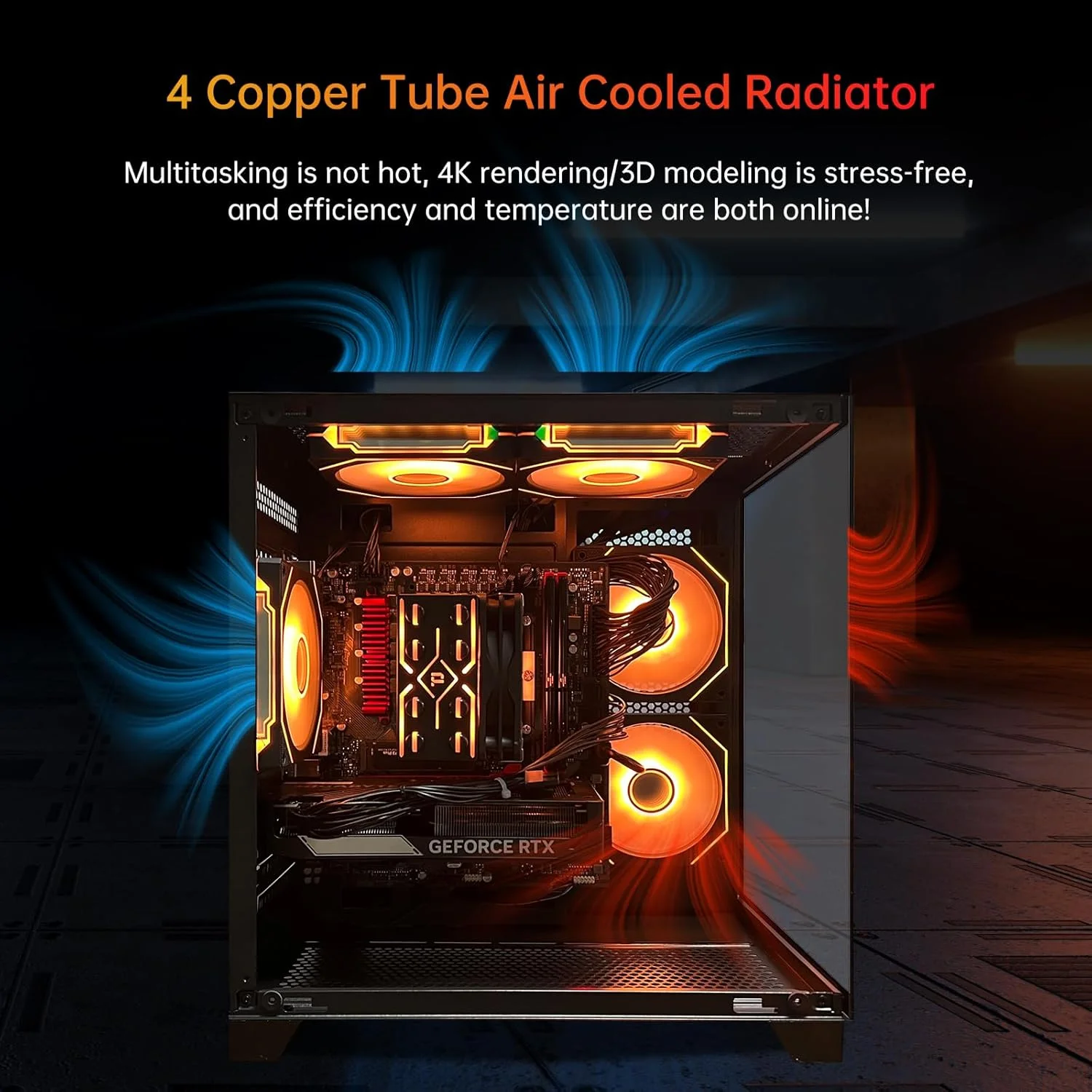 کامپیوتر رومیزی گیمینگ ALCPOK، پردازنده Core i5 14400F، کارت گرافیک RTX 5060، رم 32 گیگابایتی، SSD 1 ترابایتی، فن ARGB، کیس از پیش ساخته شده مناسب گیمینگ و اداری، پشتیبانی از WiFi 6E/Bluetooth 5.3 کامپیوتر رومیزی گیمینگ ALCPOK، پردازنده Core i5 14400F، کارت گرافیک RTX 5060، رم 32 گیگابایتی، SSD 1 ترابایتی، فن ARGB، کیس از پیش ساخته شده مناسب گیمینگ و اداری، پشتیبانی از WiFi 6E/Bluetooth 5.3