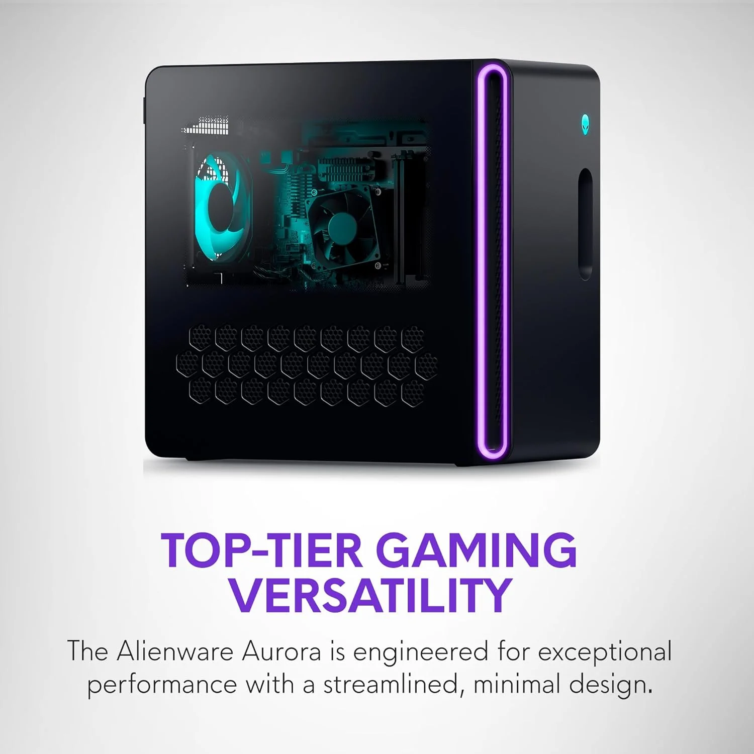 کامپیوتر رومیزی گیمینگ Alienware Aurora ACT1250 - پردازنده Intel Core Ultra 7 265KF، خنک کننده بادی، NVIDIA GeForce RTX 5060Ti، رم 16 گیگابایتی DDR5، اس اس دی 1 ترابایتی، منبع تغذیه 500 واتی پلاتینیوم، ویندوز 11 هوم - پنل شفاف