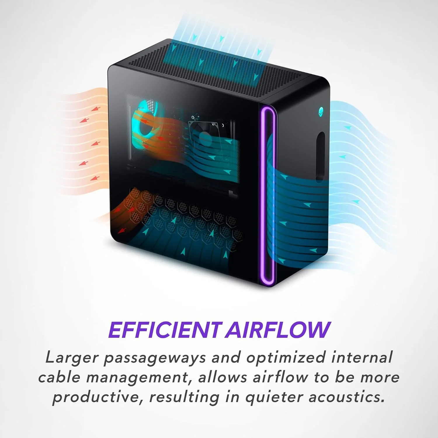 کامپیوتر رومیزی گیمینگ Alienware Aurora R16 - پردازنده Intel Core i7-13700F، رم 16 گیگابایتی DDR5، حافظه SSD 512 گیگابایتی + هارد دیسک 1 ترابایتی، کارت گرافیک NVIDIA GeForce RTX 4060 8GB GDDR6، ویندوز 11 هوم، پشتیبانی ویژه 1 ساله - مشکی بازالت