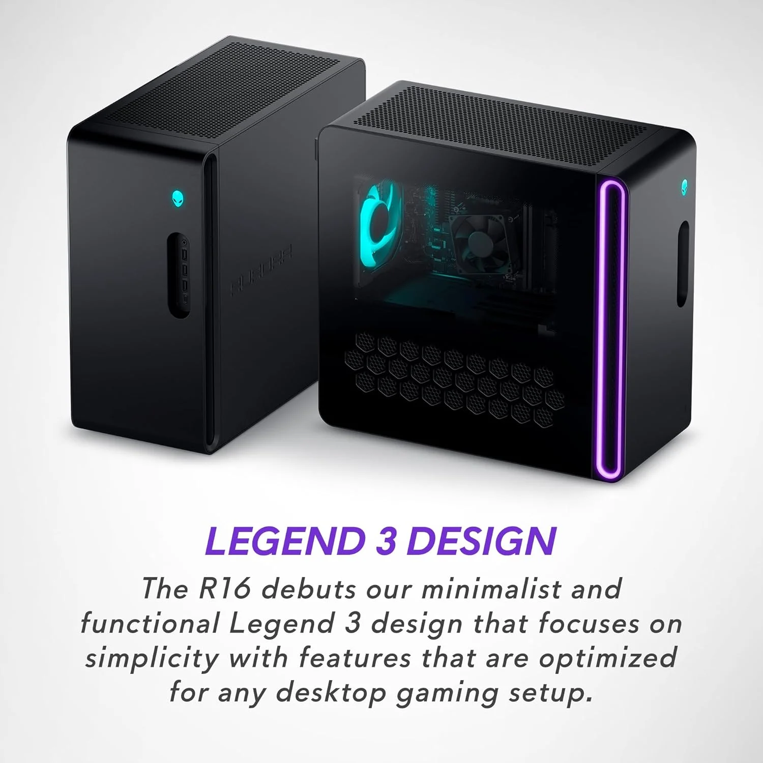 کامپیوتر رومیزی گیمینگ Alienware Aurora R16 - پردازنده Intel Core i7-13700F، رم 16 گیگابایتی DDR5، حافظه SSD 512 گیگابایتی + هارد دیسک 1 ترابایتی، کارت گرافیک NVIDIA GeForce RTX 4060 8GB GDDR6، ویندوز 11 هوم، پشتیبانی ویژه 1 ساله - مشکی بازالت