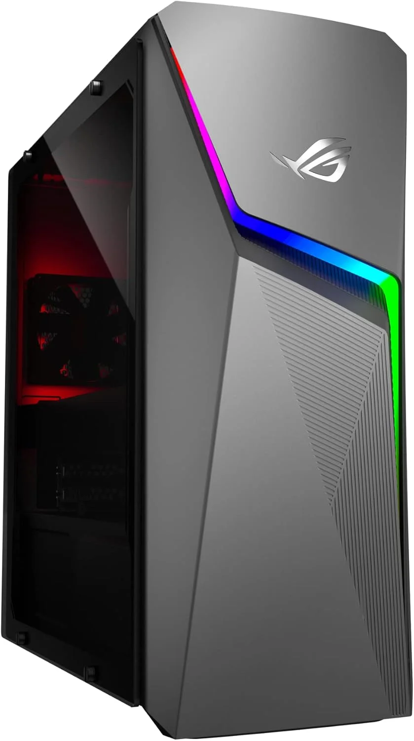 کامپیوتر رومیزی گیمینگ ایسوس ROG Strix R7 با پردازنده AMD Ryzen 7 5700G، کارت گرافیک NVIDIA GeForce RTX 3060، (رم 16 گیگابایتی، هارد دیسک 1 ترابایتی + SSD 256 گیگابایتی) و ویندوز 10 هوم - خاکستری