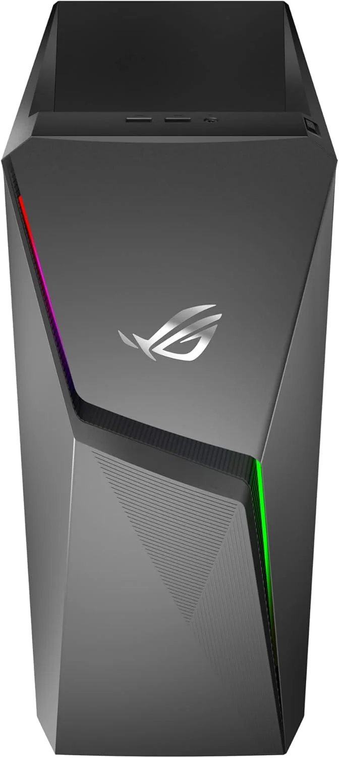 کامپیوتر رومیزی گیمینگ ایسوس ROG Strix R7 با پردازنده AMD Ryzen 7 5700G، کارت گرافیک NVIDIA GeForce RTX 3060، (رم 16 گیگابایتی، هارد دیسک 1 ترابایتی + SSD 256 گیگابایتی) و ویندوز 10 هوم - خاکستری
