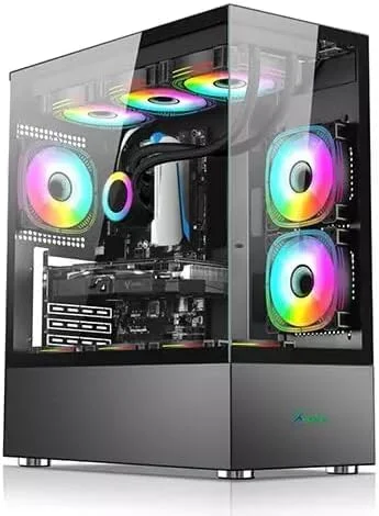 مجموعه کامل کامپیوتر رومیزی مناسب گیمینگ و کاربری عمومی: Core i7 12700F | 16GB RAM | 1TB NVME + 2TB HDD | Windows 11 | WIFI BT