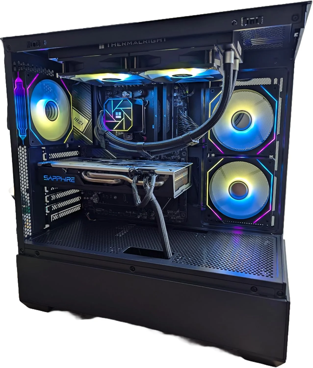 Centaurus Andromeda 2.4 - Intel Core i9-14900K پردازنده ۲۴ هسته ای، خنک کننده مایع، ۳۲ گیگابایت رم DDR5، GeForce RTX 5060، ۲ ترابایت NVMe SSD، ویندوز ۱۱ نسخه ۶۴ بیتی، وای فای AC. سیستم دسکتاپ سریع برای حرفه ای ها و گیمینگ!