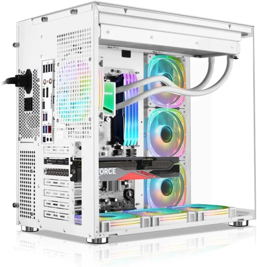 کامپیوتر رومیزی گیمینگ/ایستگاه کاری مقرون به صرفه: پردازنده CORE I7 10700F | رم 32 گیگابایت | انتخاب کارت گرافیک | 1 ترابایت SSD NMVE/SATA | ویندوز 11 | وای فای و بلوتوث آماده (Core i7 10700F + RTX 3090 24GB DDR6)