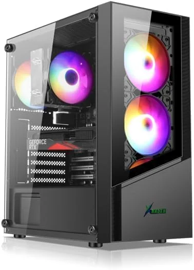 کیس کامپیوتر گیمینگ قدرتمند | پردازنده CORE i5-12400F نسل دوازدهم | رم DDR4 | حافظه SSD یک ترابایتی | ویندوز 11 پرو | وای فای و بلوتوث | کارت گرافیک قابل تنظیم | منبع تغذیه 500–750 وات (CORE I5 12400F + RTX 5050 8GB SOLO)