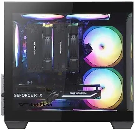 کامپیوتر گیمینگ/ایستگاه کاری mATX سفارشی: پردازنده Corei5 12400F | رم 32 گیگابایت | NVME 1 ترابایت | ویندوز 11 | WIFI BT آماده (i5 12400F + RTX 5070 12GB)