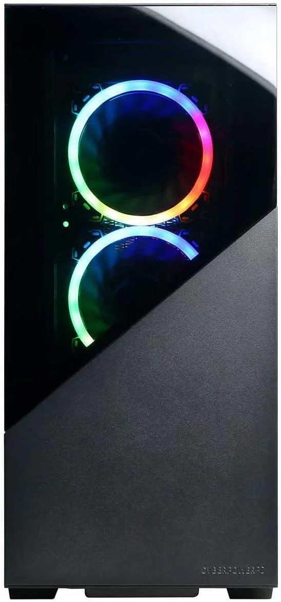 کامپیوتر گیمینگ دسکتاپ CyberpowerPC Gamer Xtreme، پردازنده نسل سیزدهم Intel Core i5-13400KF، کارت گرافیک NVIDIA Geforce RTX 4060 8GB، رم 32GB، حافظه SSD 2TB، ویندوز 11 هوم، مشکی