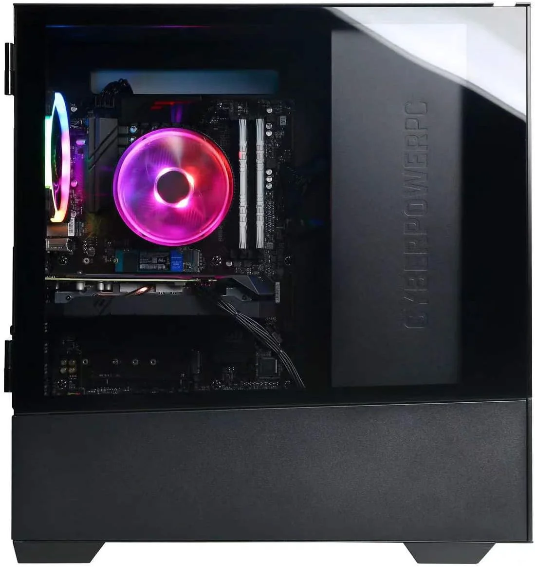 کامپیوتر گیمینگ دسکتاپ CyberpowerPC Gamer Xtreme، پردازنده نسل سیزدهم Intel Core i5-13400KF، کارت گرافیک NVIDIA Geforce RTX 4060 8GB، رم 32GB، حافظه SSD 2TB، ویندوز 11 هوم، مشکی