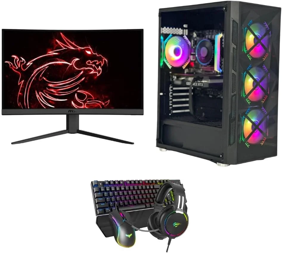 سیستم گیمینگ DC2 DATCART (i5-12400F – RTX 3050 8GB – 16GB DDR4 - مانیتور گیمینگ 24 اینچ 170 هرتز - MS-KBD-HS)