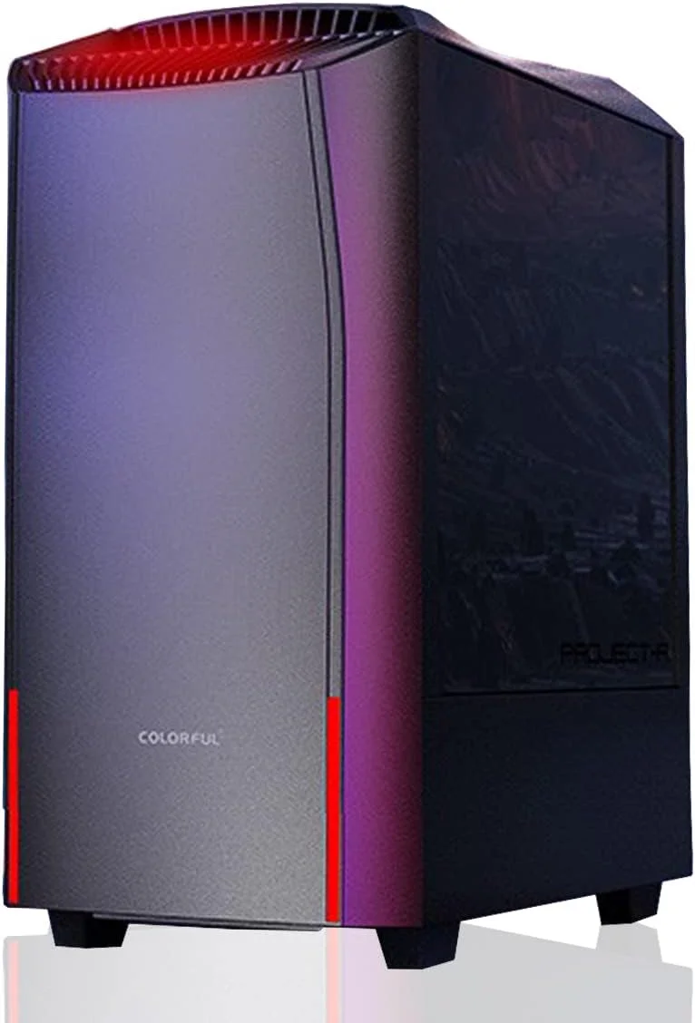 کامپیوتر رومیزی رنگارنگ DASEEN، پردازنده Intel Core i5-10400 تا 4.3 گیگاهرتز، کارت گرافیک GTX1660S 6G، رم 16 گیگابایتی DDR4 2666 مگاهرتز، SSD 500 گیگابایتی M.2، فن خنک کننده 12 سانتی متری، ویندوز 10