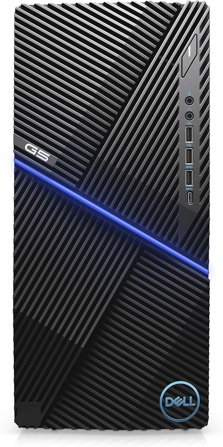 کامپیوتر رومیزی مخصوص بازی Dell G5 Tower 5090 (مشکی)، پردازنده Intel Core i5-9400، رم 8 گیگابایت DDR4، حافظه 256 SSD + 1 ترابایت HDD، کارت گرافیک Nvidia GeForce GTX 1660 Ti 6GB GDDR6، ویندوز 10 هوم