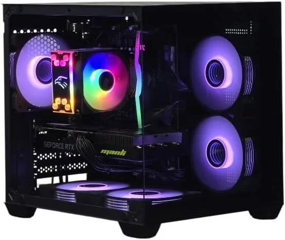 کامپیوتر رومیزی گیمینگ با پردازنده i5-14400F، کارت گرافیک RTX 3050/3060 / 5050/5060، رم 16 گیگابایتی DDR4، حافظه اس اس دی 1 ترابایتی NVMe، ویندوز 11 پرو، وای فای، بلوتوث، خنک کننده بادی (کارت گرافیک RTX 3050 6GB NVIDIA)