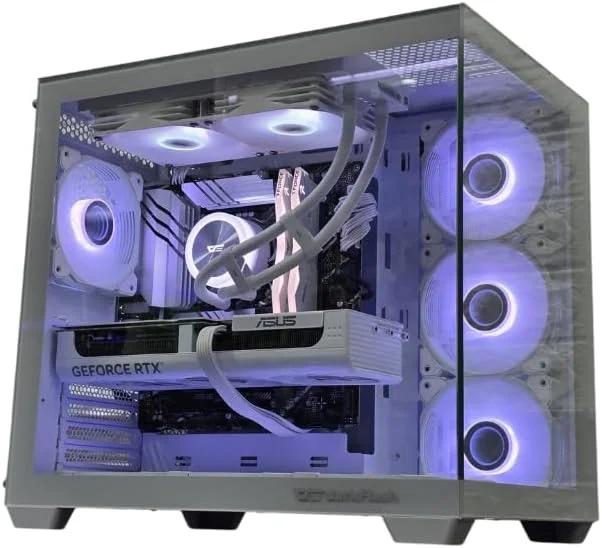 کامپیوتر رومیزی گیمینگ Core i5-14400F | GeForce RTX 5060 Ti 8GB، رم 32GB DDR5، حافظه 1TB NVMe، خنک کننده مایع 240mm | مادربرد B760 | WiFi و بلوتوث | ویندوز 11 پرو، مناسب بازی و واقعیت مجازی