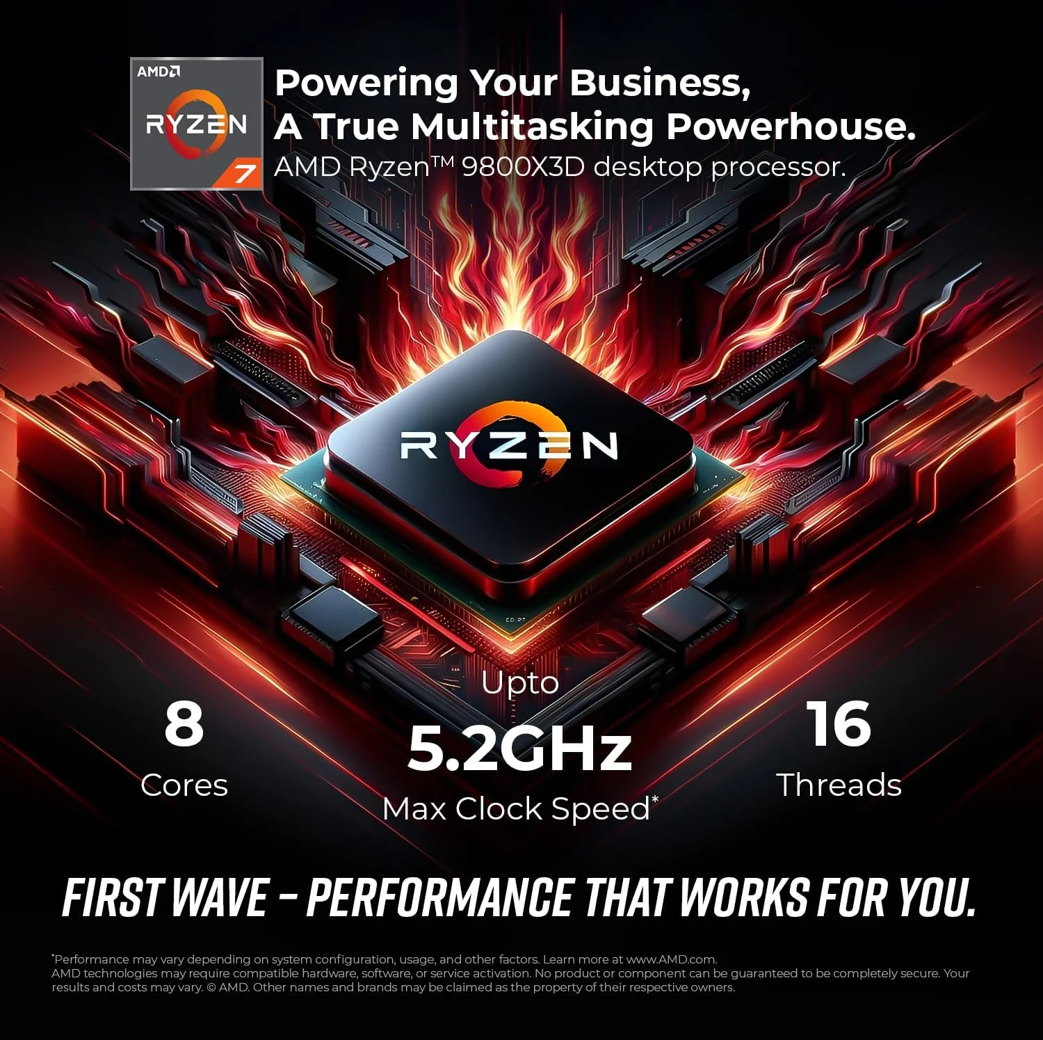 کامپیوتر گیمینگ فرست ویو FluxBladeX – پردازنده AMD Ryzen 7-9800X3D، کارت گرافیک 16GB RTX 5060 Ti، رم 16GB DDR5 RGB، حافظه 1TB NVMe SSD، وای فای، خنک کننده ARGB، ویندوز 11 پرو، دسکتاپ با عملکرد بالا