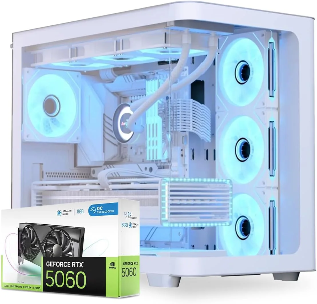 کامپیوتر گیمینگ فرست ویو LumineX – پردازنده Intel Core Ultra 7-265KF، کارت گرافیک 8GB RTX 5060، رم 64GB DDR5 RGB، حافظه 2TB SSD (1TB NVMe + 1TB SATA)، WiFi، خنک کننده ARGB، ویندوز 11 پرو، دسکتاپ پرقدرت