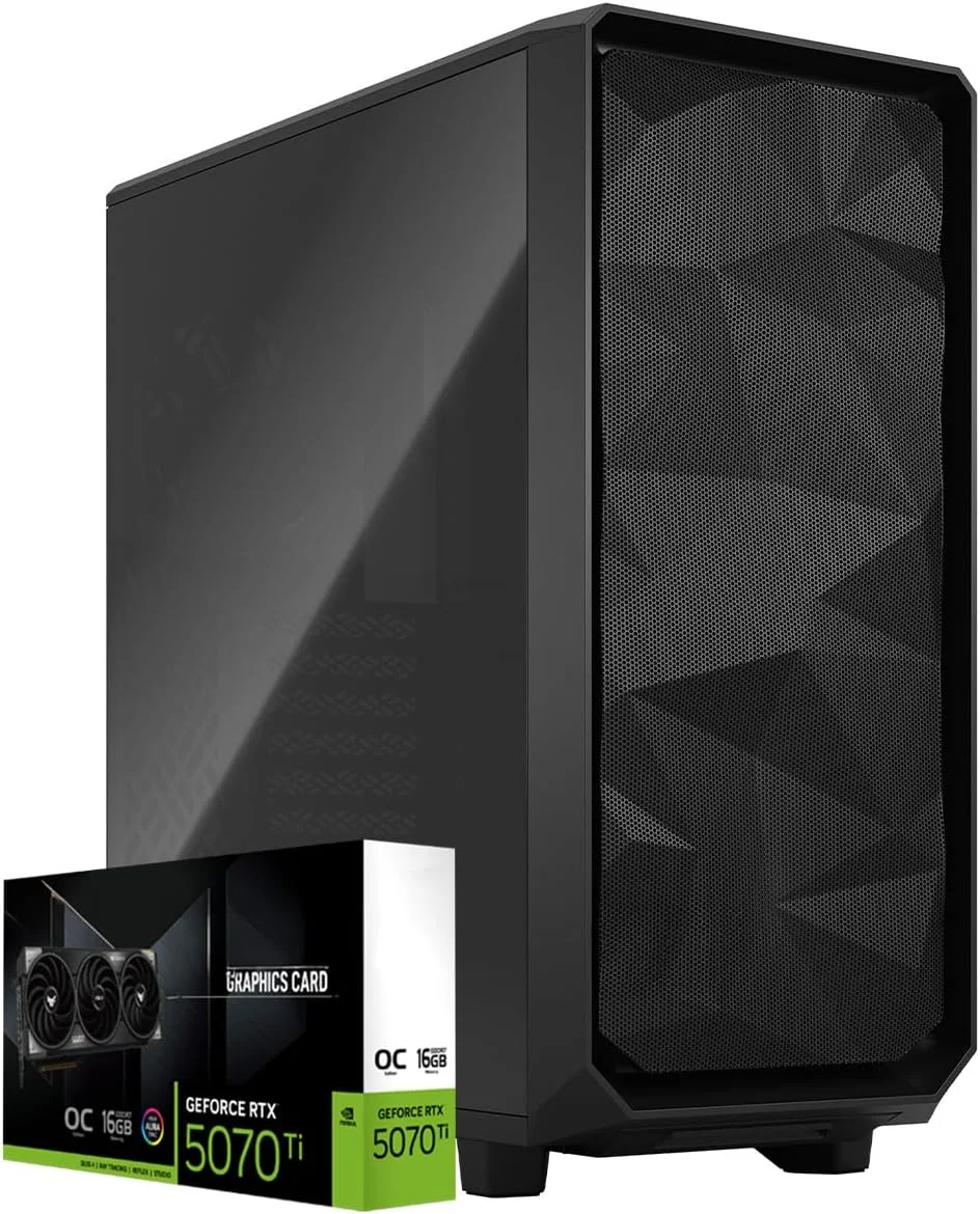 کامپیوتر ورک استیشن First Wave StudioX-9 – پردازنده AMD Ryzen 9-9900X، کارت گرافیک 16GB RTX 5070 Ti، رم 64GB DDR5، حافظه SSD 2TB (1TB NVMeSSD+1TB SATA)، WiFi، ARGB، ویندوز 11 پرو، دسکتاپ با عملکرد بالا