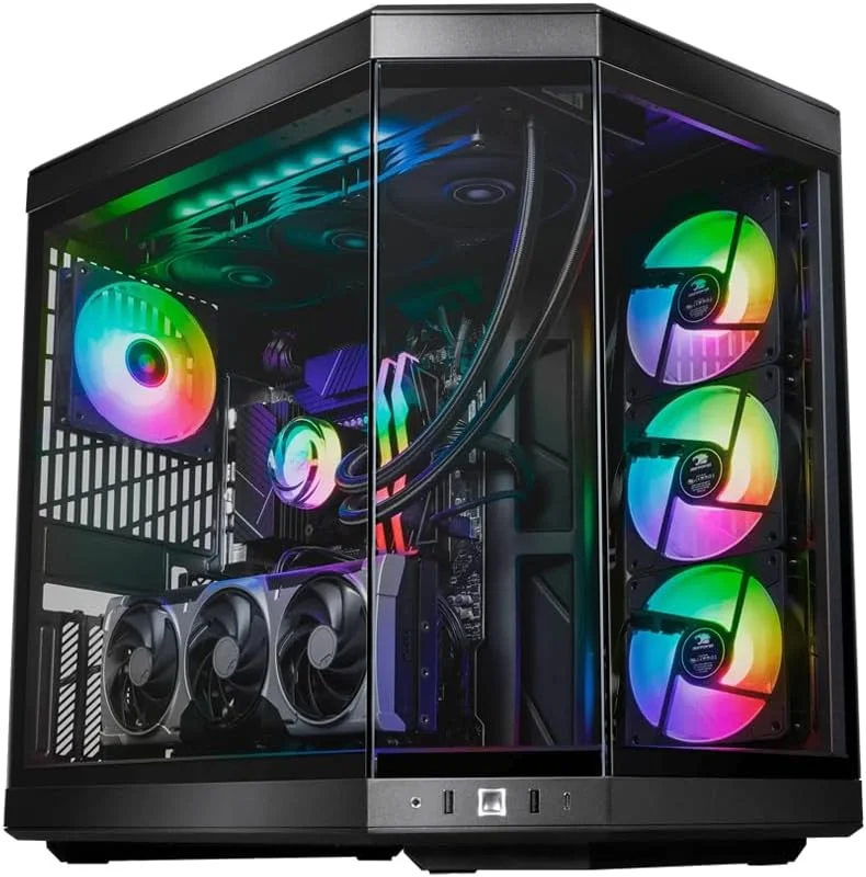 کامپیوتر گیمینگ فوق العاده 4070Ti - پردازنده Intel Core i9-13900KS | کارت گرافیک RTX 4070Ti Super 16GB | رم 64GB DDR5 | حافظه SSD 990 Pro 4TB | خنک کننده مایع 360mm | مادربرد Z790 | منبع تغذیه 750W | وای فای/بلوتوث/ویندوز 11 پرو | کامپیوتر رومیزی