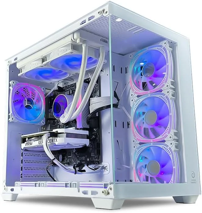 کامپیوتر گیمینگ ایپکس - پردازنده Intel Core i7-12700F | کارت گرافیک GeForce RTX 5060 8GB | رم 32GB DDR5 | حافظه 2TB M.2 NVMe SSD | خنک کننده مایع 240mm | مادربرد B760 MB | منبع تغذیه 650W 80+ | WiFi/BT/Win11 Pro | کامپیوتر رومیزی