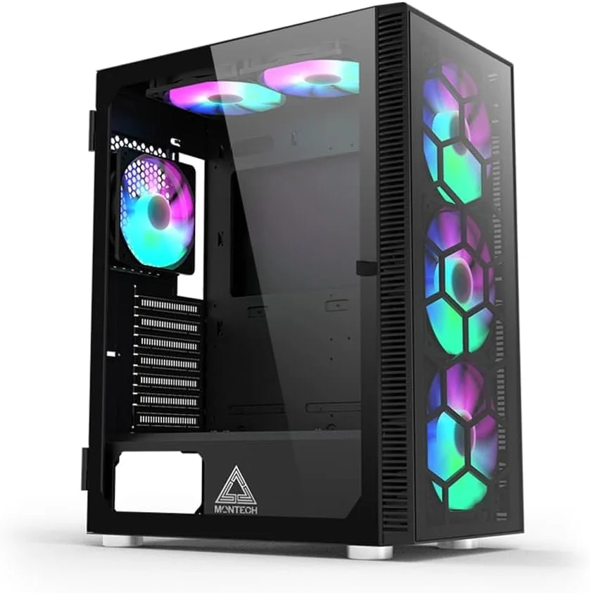 کامپیوتر گیمینگ اپکس - AMD Ryzen 5-5500 | کارت گرافیک GeForce RTX 3050 6GB | رم 16GB DDR4 | حافظه SSD 1TB M.2 NVMe | خنک کننده بادی | مادربرد B650 | پاور 500W 80+ | WiFi/BT/Win11 Pro | کامپیوتر رومیزی