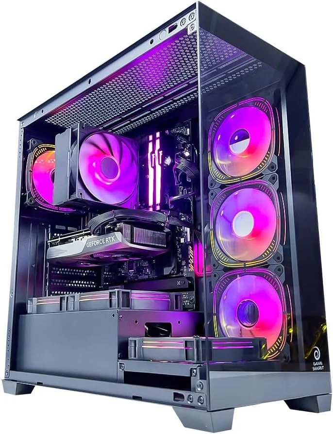 کامپیوتر گیمینگ آرکادیا - پردازنده Intel Core i5-13400F | کارت گرافیک RTX 3060 با 12GB حافظه | رم 16GB DDR4 | حافظه SSD NVMe 500GB + هارد دیسک 2TB | خنک کننده بادی | مادربرد H610 | منبع تغذیه 650W 80+ | WiFi/BT/Win11 Pro | کامپیوتر رومیزی