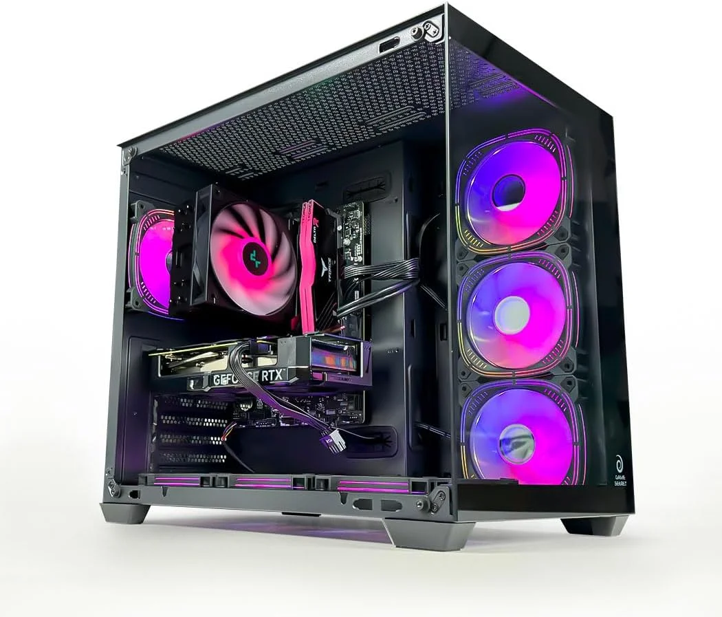 کامپیوتر گیمینگ Creed - پردازنده Intel Core i5-12400F | کارت گرافیک RTX 4060 8GB | رم 32GB DDR4 | حافظه SSD NVMe 500GB + هارد دیسک 1TB | خنک کننده بادی | مادربرد H610 | منبع تغذیه 650W 80+ | WiFi/BT/Win11 Pro | کامپیوتر رومیزی (ارتقا یافته)