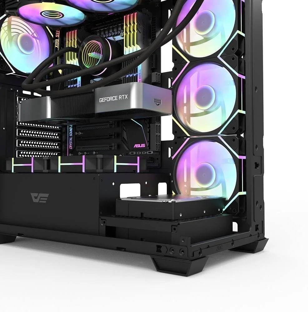 کامپیوتر گیمینگ بتل استیشن - پردازنده AMD Ryzen 9-7950X | کارت گرافیک RTX 4070Ti 12GB | رم 32GB | SSD 990 Pro 1TB + هارد دیسک 1TB | خنک کننده مایع | وای فای | ویندوز 11 پرو | کیس کامپیوتر