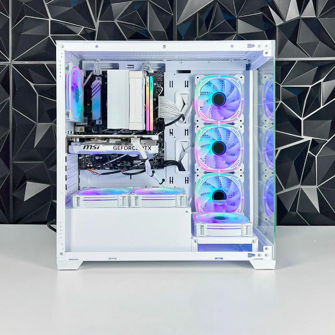 کامپیوتر گیمینگ - Intel Core i5-13400F | GeForce RTX 3060 12GB GPU | 32GB DDR4 RAM | 1TB NVMe SSD | خنک کننده بادی | H610 MB | 650W 80+ PSU | WiFi/BT/Win11 Pro | کامپیوتر رومیزی